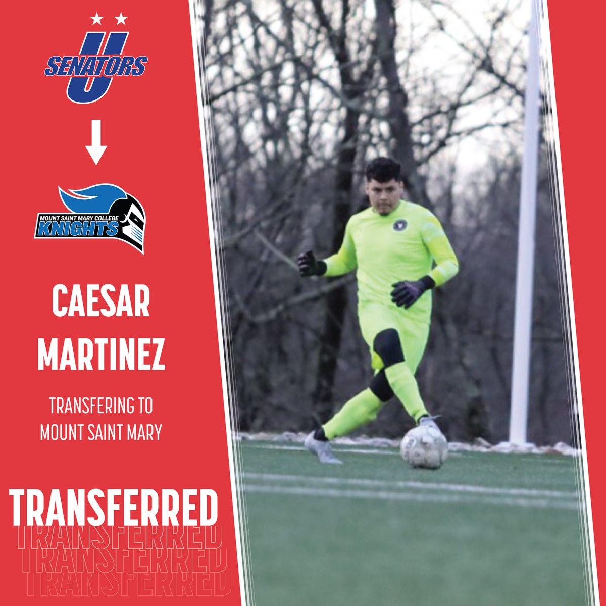 SUNYUlsterMSoc's tweet photo. ➡️ | @sunyulstermsoc ➡️ @msmcsoccer 

Caesar Martinez, who has played with @pathfinderfc since his time at Ulster, transfers to MSMC Men’s Soccer! https://t.co/SBxmLo1B9i