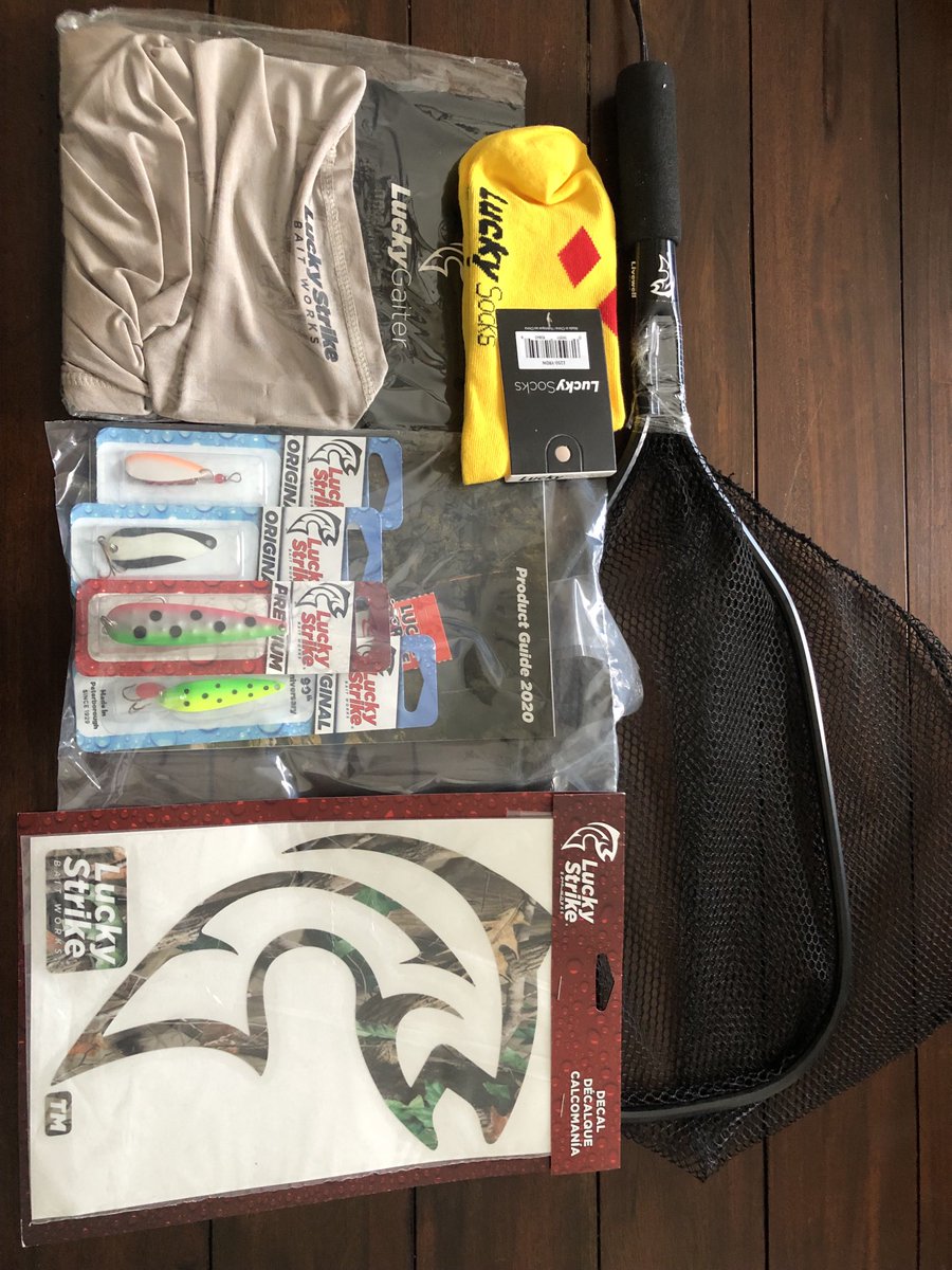 Nice little raffle package thanks to ⁦<a href="/LuckyStrikeBait/">LuckyStrikeBaitWorks</a>⁩ for our upcoming Wild Game Dinner and Charity Auction, August 13 in Sunderland.