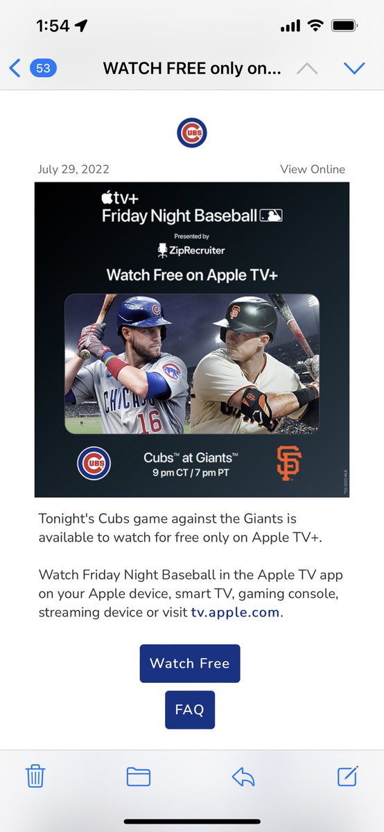 thatmigirl09's tweet photo. I love that I pay for @mlbatbat for them to then put games on another platform so I can’t watch. https://t.co/FKSiuBKwaq