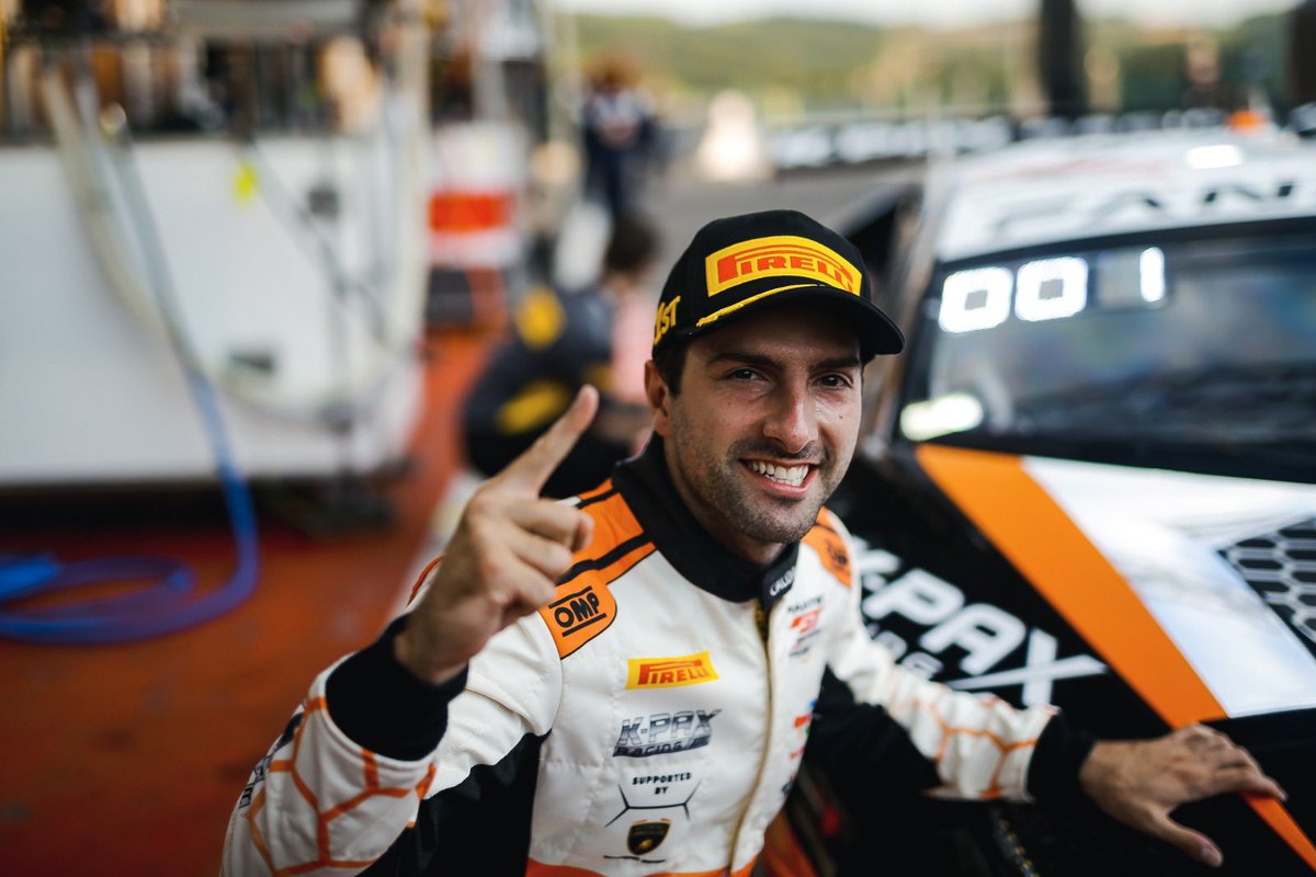 KPAXracing's tweet photo. So much emotion packed into the moment you earn pole-position for such a legendary race! Thank you Orange1, @LamborghiniSC and everyone for your support so far in our journey! 🇺🇸 #Spa24h #IGTC #LamborghiniSC https://t.co/sQOc1w2iVp