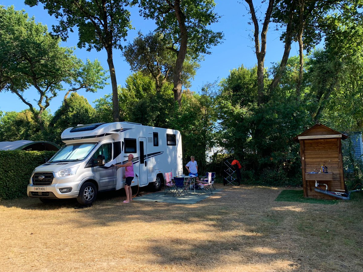 To break up our journey back to the ferry (tomorrow night), we’ve stopped at Castel Camping La Garangeoire in the Vendee. It’s the high standard we always expect from <a href="/LesCastels/">Les Castels</a> 
#lescastels #castelslife #castelsvanlife <a href="/BaileyofBristol/">Bailey of Bristol</a>