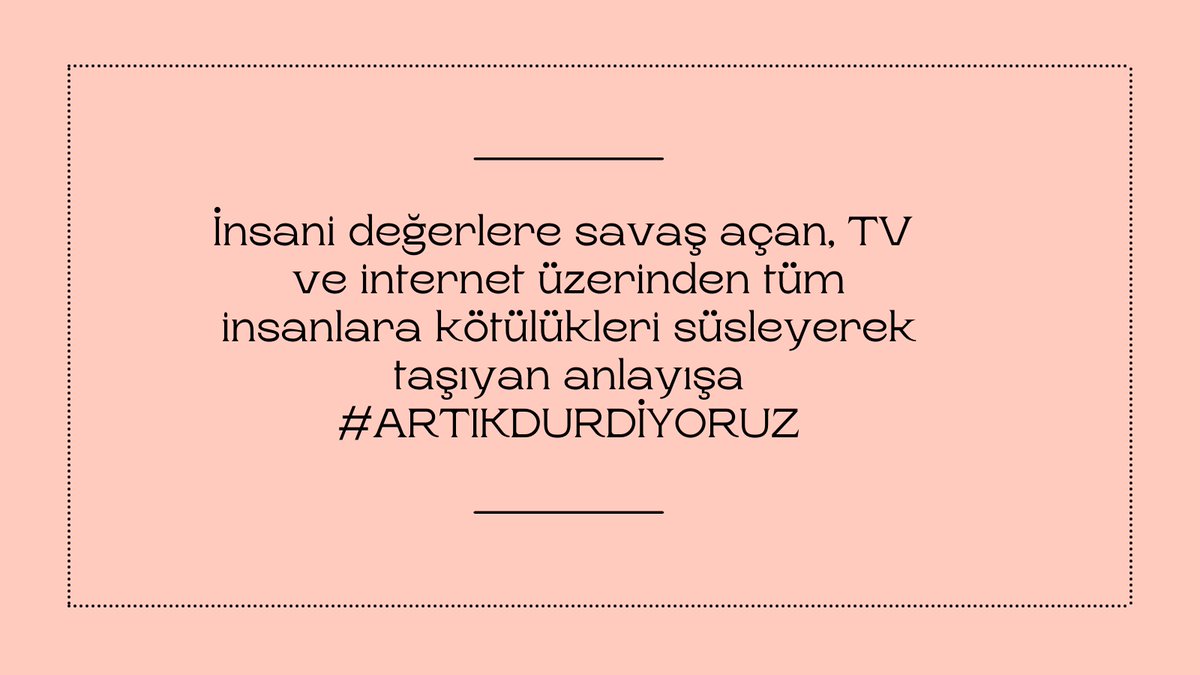 ehadgm's tweet photo. Kimliğimizi, ahlâkımızı, milli ve manevi değerlerimizi yok eden her türlü yayına

#ARTIKDURDİYORUZ https://t.co/ZKdgALAHhv