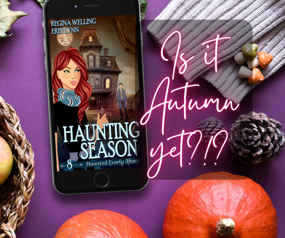 WriterGirlErin's tweet photo. We just couldn't wait until October to get started with autumn, so, Haunting Season will be available on July 30th!

That ought to satisfy all you pumpkin spice enthusiasts! 💗🍂🎃👻🕵️‍♀️

https://t.co/EW3GLhYTgM https://t.co/BzmWzMR3Dv