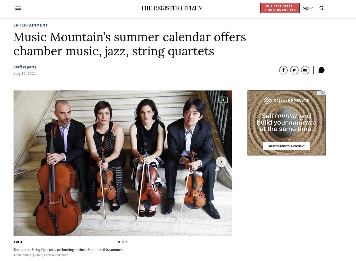JupiterStringQuartet (@jupiter_quartet) on Twitter photo Thank you for featuring our upcoming concert presented by <a href="/MusicMountainCT/">Music Mountain</a> on August 28, <a href="/RegisterCitizen/">Register Citizen</a>!
Read the Full Article: registercitizen.com/entertainment/…
#Concert #Musician #ClassicalMusic #StringQuartet Thank you for featuring our upcoming concert presented by <a href="/MusicMountainCT/">Music Mountain</a> on August 28, <a href="/RegisterCitizen/">Register Citizen</a>!
Read the Full Article: registercitizen.com/entertainment/…
#Concert #Musician #ClassicalMusic #StringQuartet