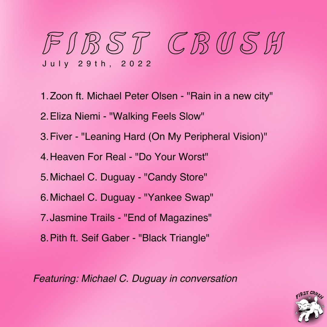 First Crush Promotion (@firstcrush613) on Twitter photo We're on <a href="/CKCUFM/">CKCU 93.1 FM</a> from 3-4PM EST with new tunes from some First Crush favs! 💫 Listen in to catch our conversation with Kingston, ON-based alt country/folk songwriter @saint__maybe!
🔗 in 🐝 We're on <a href="/CKCUFM/">CKCU 93.1 FM</a> from 3-4PM EST with new tunes from some First Crush favs! 💫 Listen in to catch our conversation with Kingston, ON-based alt country/folk songwriter @saint__maybe!
🔗 in 🐝