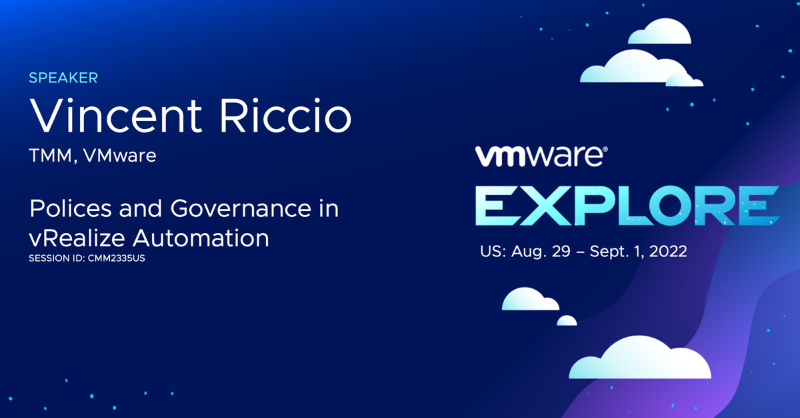VMwareAriaAuto's tweet photo. #DYK that #vRealizeAuto policies and governance can help manage deployments and resources?
Learn more at our @VMwareExplore session:
๐ Tuesday @ 2:30 PM PT
๐ Wednesday @ 9:30 AM PT