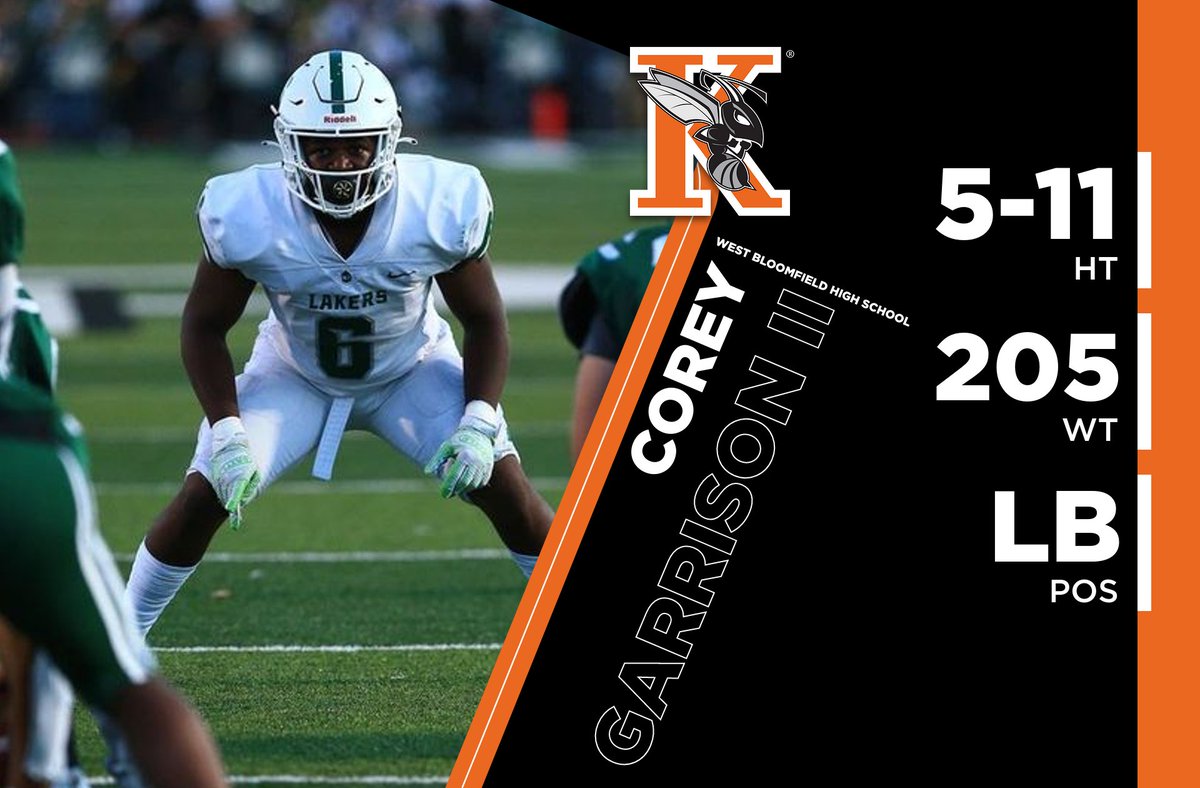 Kalamazoo College Football (@kzoofootball) on Twitter photo Please join us in welcoming Corey Garrison II, a linebacker, from West Bloomfield High School to the Hornet football family! #SwarmTheDay #Hornets <a href="/CoreyGarrisonII/">Corey Garrison II</a> Please join us in welcoming Corey Garrison II, a linebacker, from West Bloomfield High School to the Hornet football family! #SwarmTheDay #Hornets <a href="/CoreyGarrisonII/">Corey Garrison II</a>