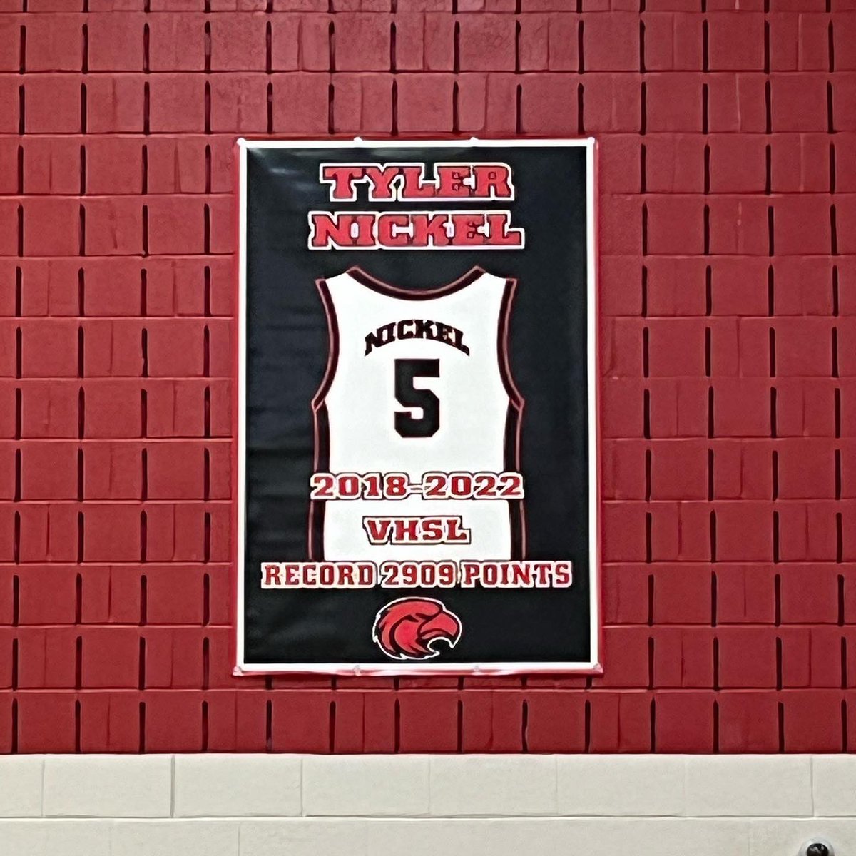 Tyler Nickel's High School Basketball Jersey Number Retired Tyler Nickel's High School Basketball Jersey Number Retired