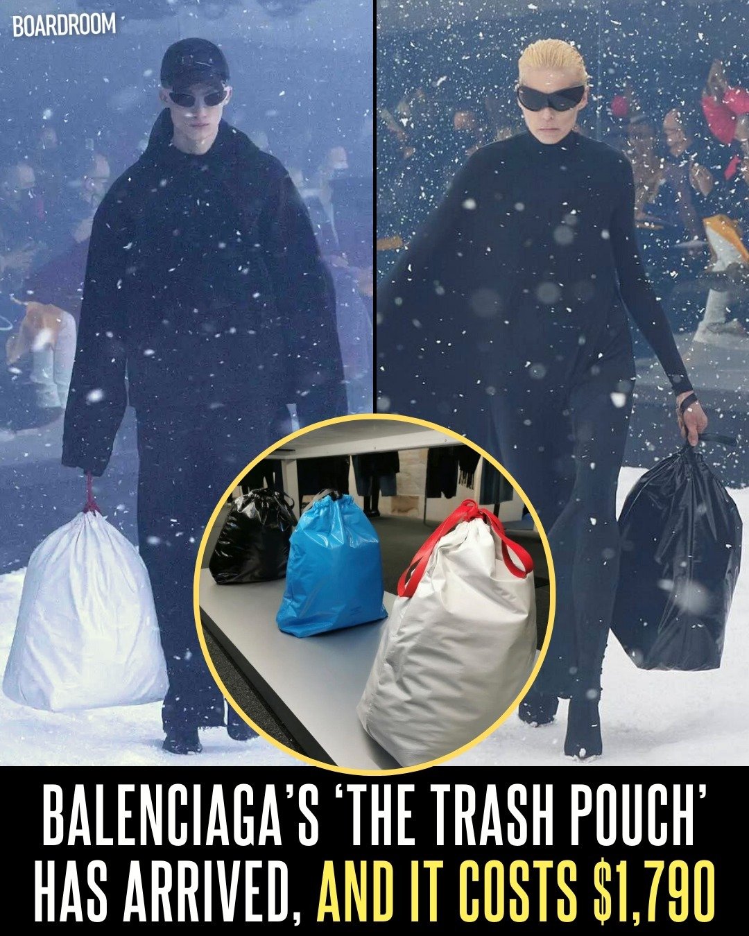 Trash Pouch: Balenciaga's $1,790 rubbish bag goes on sale