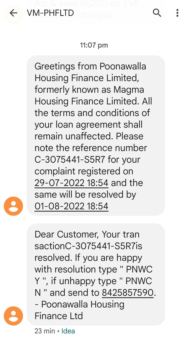 BibitBabu's tweet photo. @Poonawallahfc Without solving my problem sending text msg saying my problem got solved , You should really focus on customer satisfaction or else soon or later customer wil transfer the account to some other bank or loan provider firm https://t.co/kHffoYqf7P