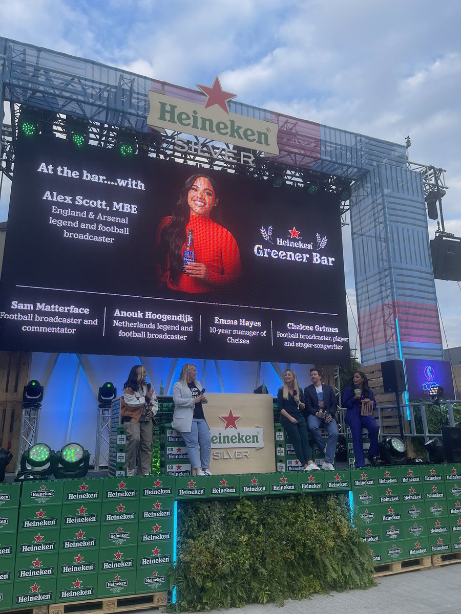 What a panel… @sammatterface, @emmahayes1, @AlexScott, @ChelceeGrimes and @Anoukhoogendijk #12thwoman @Heineken_UK @WEURO2022