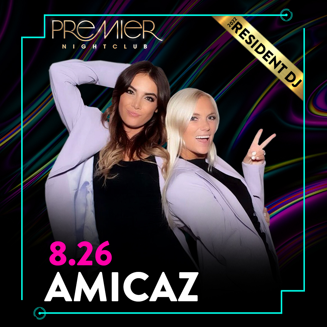 PremierAC's tweet photo. We have an epic night ahead with @AmicazMusic! 🥂  Don’t miss these girls take over #PremierAC on August 26! 💕

 🔆For price of admission visit https://t.co/6eknjpNAww https://t.co/jtzZkkvCfD