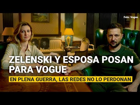 SinEmbargoTV's tweet photo. #Investigaciones | Zelenski y su esposa posan para Vogue en plena guerra. Las redes les disparan lumbre

La publicación de la revista Vogue retrata a la pareja con militares, un avión destrozado, bultos rellenos de asfalto
👉🏼 https://t.co/WVjqdopy7O https://t.co/uYAJCtTOJD
