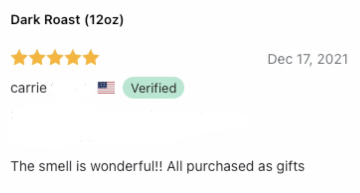 CoffeeJscc's tweet photo. It’s another #FiveStarFriday! Our customers are the best; they share our GREAT COFFEE with their friends and family as gifts! Thanks Carrie.
Get yours today!
#GetCaffeinated #Coffee #Veterans #Charity https://t.co/AMpuqmdRMH