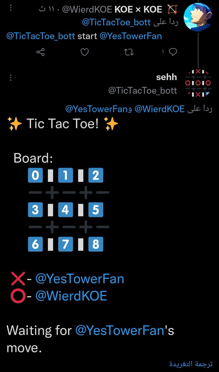 ColorThis_bot's tweet image. Want to play some Tic Tac Toe? 👀
I got you! 👌

Just mention this bot and say start, then mention the second player! 🔥

@TicTacToe_bott