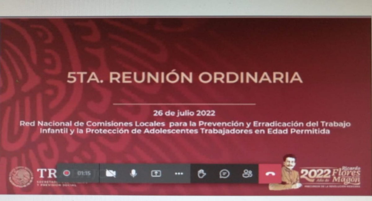 stpscam's tweet photo. 🚩Con la representación de la #STPSCAM, la coordinadora de Inspección, Minerva Muñoz López, asistió de manera virtual a la 5ta. Reunión Ordinaria de la Red de Comisiones Locales de la #CITI, donde se dio a conocer las reformas al Artículo 176 de la #LFT. https://t.co/MiSR8yNr1k