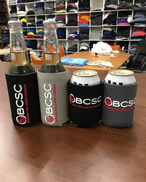 Have been doing a fair amount of customized koozies.   Great giveaway at parties, special events or to pass along to your associates.  Give us a call if you have a need.  Have a great weekend everyone!!