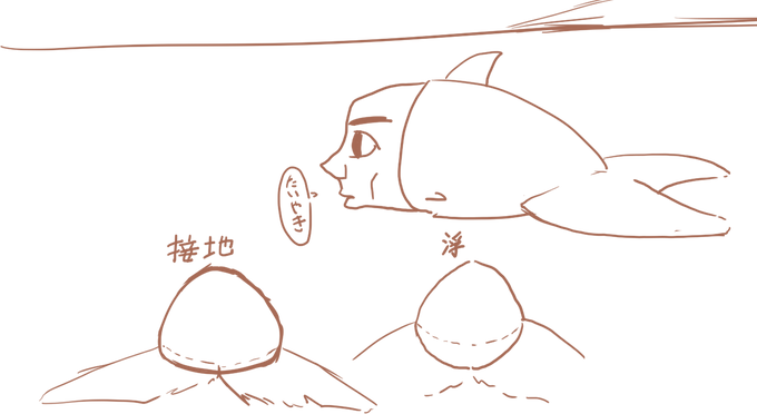 @ki113r_m3rM41d 実際3面図なら説明用だと思うので、完全な真横とするよりそこだけ角度ズラしてこのたいやきみたいにした方が分かりやすいかもしれない。3Dモデリングの下絵にする3面図なら不適切だけど。イルカとか尾ひれが水平なタイプの子はオーバーにお腹側にヒレ中心寄せた方がそれっぽく見える…と思ってる 