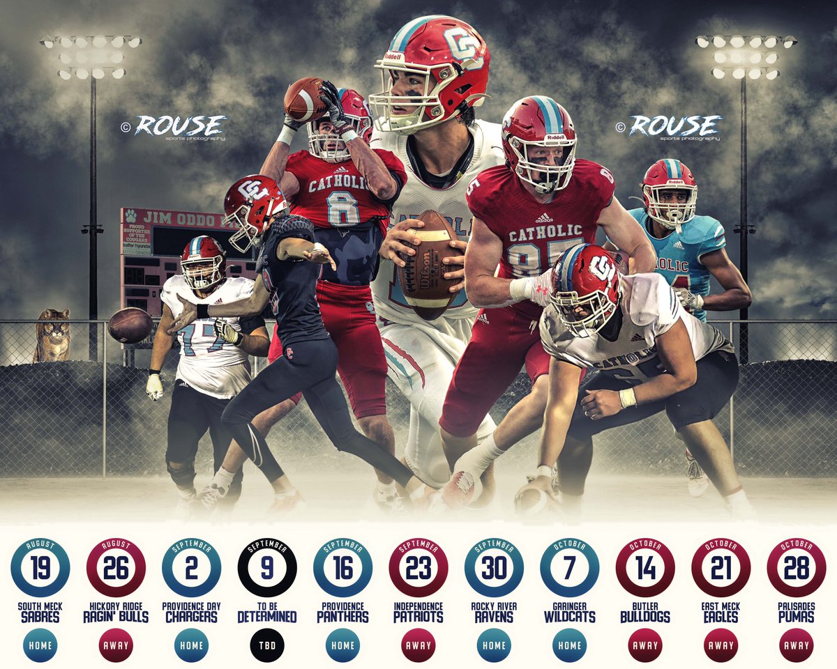 Cougar Nation! How many more Fridays until kickoff?!? If you said 3, you’d be right!! Mark your calendars for our first home game of the season against South Meck High School!! LET’S GO!! 🏈🐾