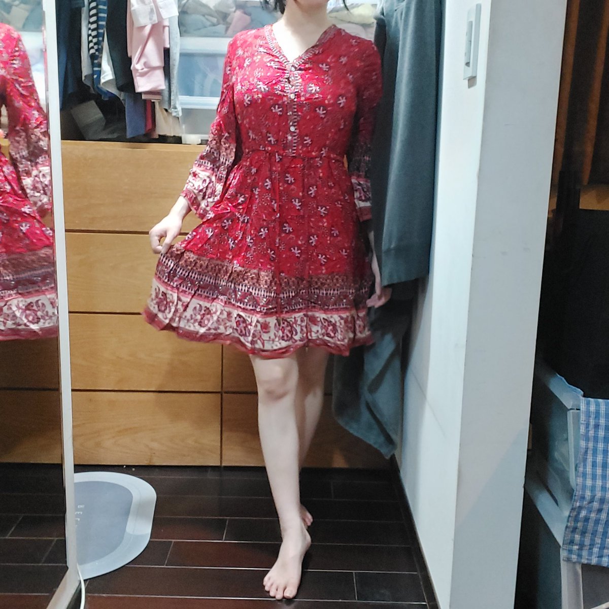 Jasmi0525's tweet photo. 新衣服
最近好喜歡波西米亞那種感覺喔

還有一件放下面 https://t.co/lo1Z3esohl