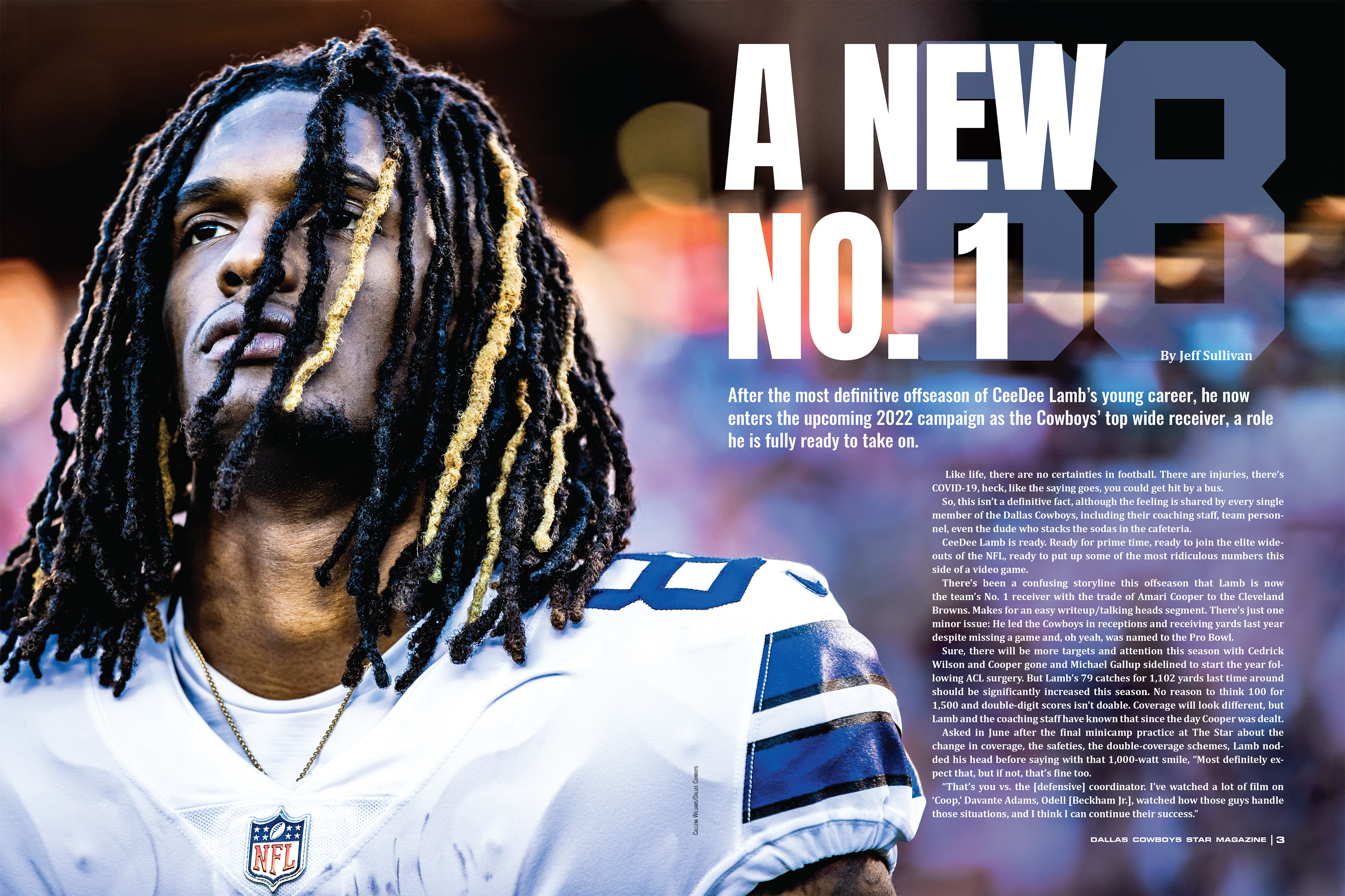 Dallas Cowboys Star Magazine on X: There are plenty of battles to watch at  training camp, but we know who the No. 1 receiver is. Grab a copy of the  2022 @dallascowboys