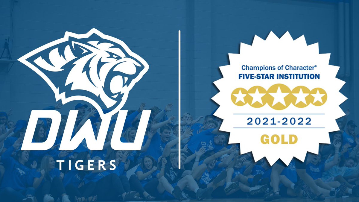 DWU Athletics recognized as an <a href="/NAIA/">NAIA</a> Champions of Character GOLD Institution. 

One of only 28 schools to receive a perfect score! 

#EarnYourStripes
#BleedBlue

dwuathletics.com/general/2022-2…