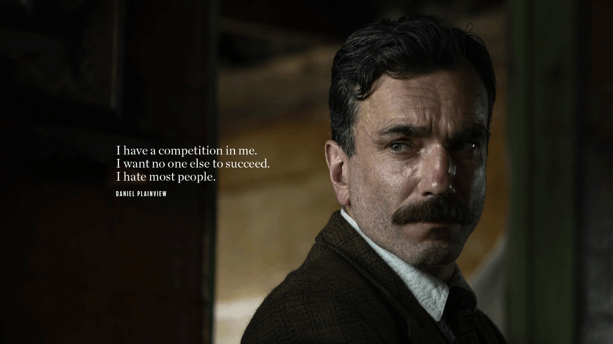 PeterBirro's tweet photo. I have a competition in me.
I want no one else to succeed.
I hate most people.
#DanielPlainview #ThereWillBeBlood #PaulThomasAnderson
https://t.co/tBrzLemIgQ https://t.co/z3TMoHjxHK