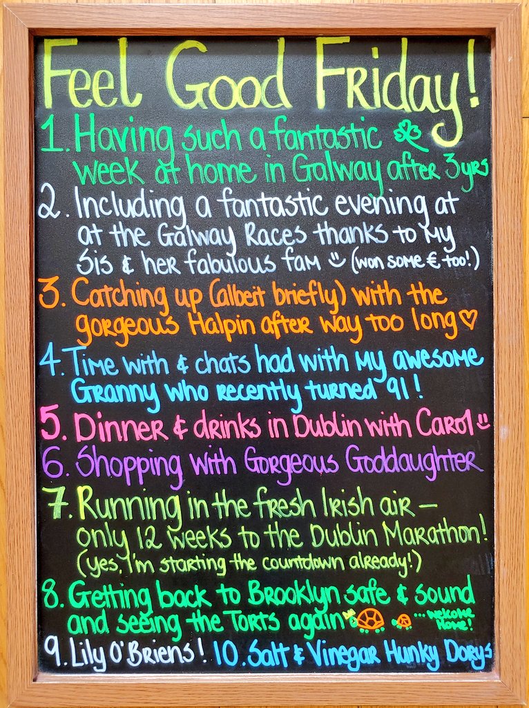 LBLifecoach's tweet photo. From having a brilliant week at #home with the fam,to getting #backtobrooklyn safe & sound, there's lots to feel good about this week, plus it's only 12 weeks to @dublinmarathon! Whoop whoop!Let the "proper" training begin!😂
What's making your own #Feelgoodfridaylist? https://t.co/1m6wQCxSP5