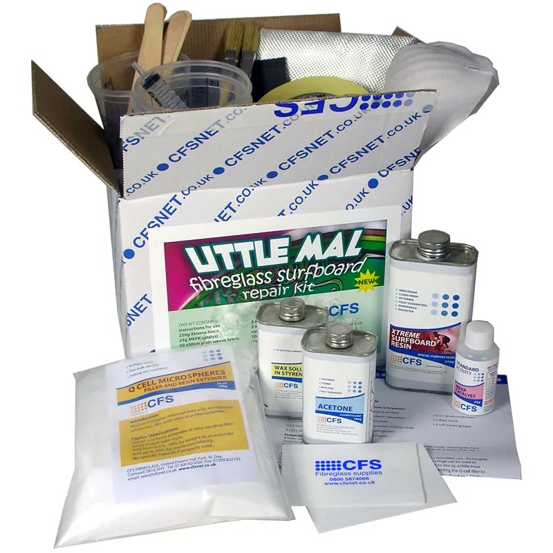 Fix dings, cracks or even breaks in your fibreglass surfboard this summer 🤙

🌊 Everything in one box
🌊 Top quality materials
🌊 Mixing, measuring &amp; application tools included

buff.ly/2WBTMNZ

#cfsfibreglass #surfsup #surfboards #surfboardrepair #diyrepairs #surfing
