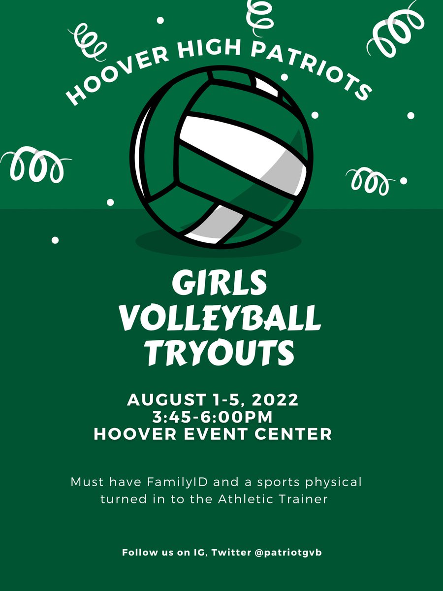 Tryouts are next week! Don’t miss out on an opportunity to be part of an amazing program!