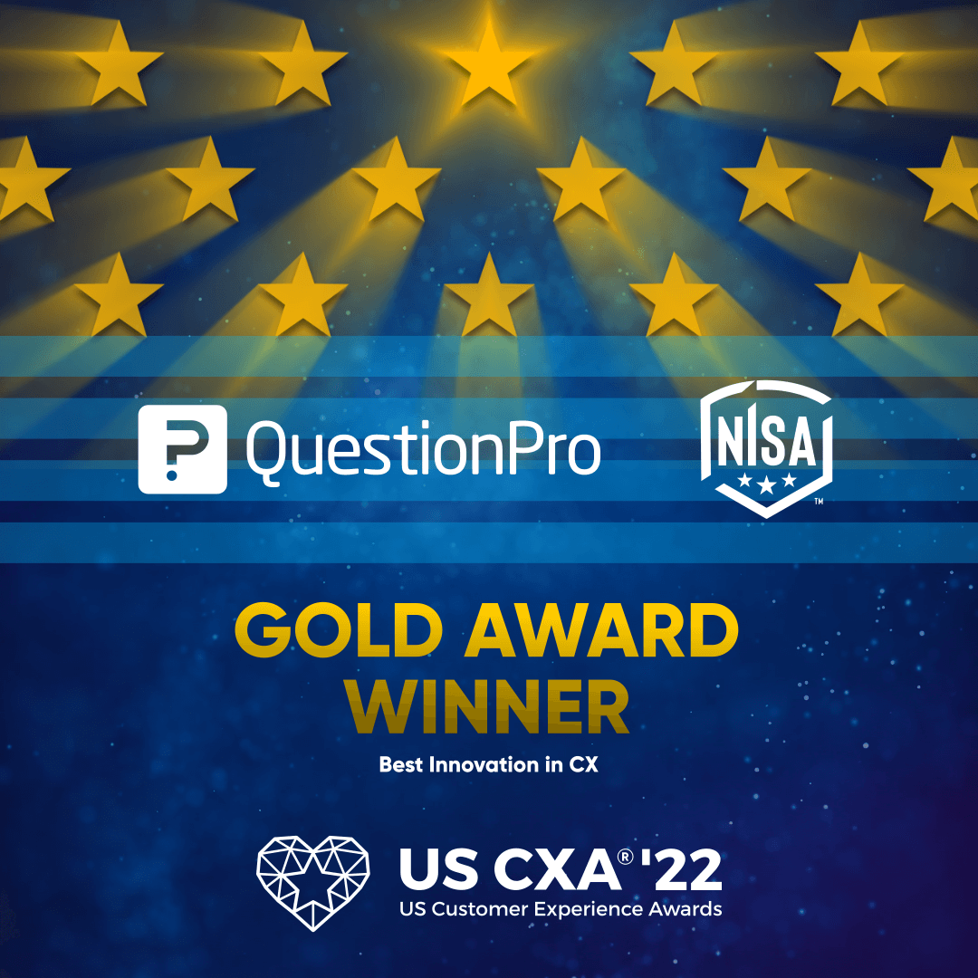 questionpro's tweet photo. We are honored to receive the Gold Award Winner for Best Innovation in #CX at the US Customer Experience Awards '22.
Read more about it here: https://t.co/o0QZSMfk7S
#Awards #USCXA #CustomerExperience https://t.co/pbXIiVWvFQ