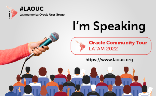 Oracle Community Tour LATAM 2022 - Voy a estar participando!!!

Inscripción:
laouc-community-tour-2022.mykommu.com/schedule

Detalles de mi sesión:
blog.plsqlargentina.com/2022/07/oracle… 

<a href="/oracleace/">Oracle ACE Program</a> <a href="/ar_oug/">Argentina OUG</a> <a href="/OracleDatabase/">Oracle AI Database</a> <a href="/OracleCloud/">Oracle Cloud</a> <a href="/laouc/">LAOUC</a> <a href="/OracleDevsLA/">Oracle Developers Latin America</a>