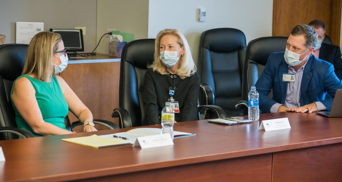 NAHFlagstaff's tweet photo. We are pleased to have hosted Senator Kyrsten Sinema at Flagstaff Medical Center today to discuss health care priorities and our vision for the future of health care in northern Arizona. https://t.co/R6txyr3llx