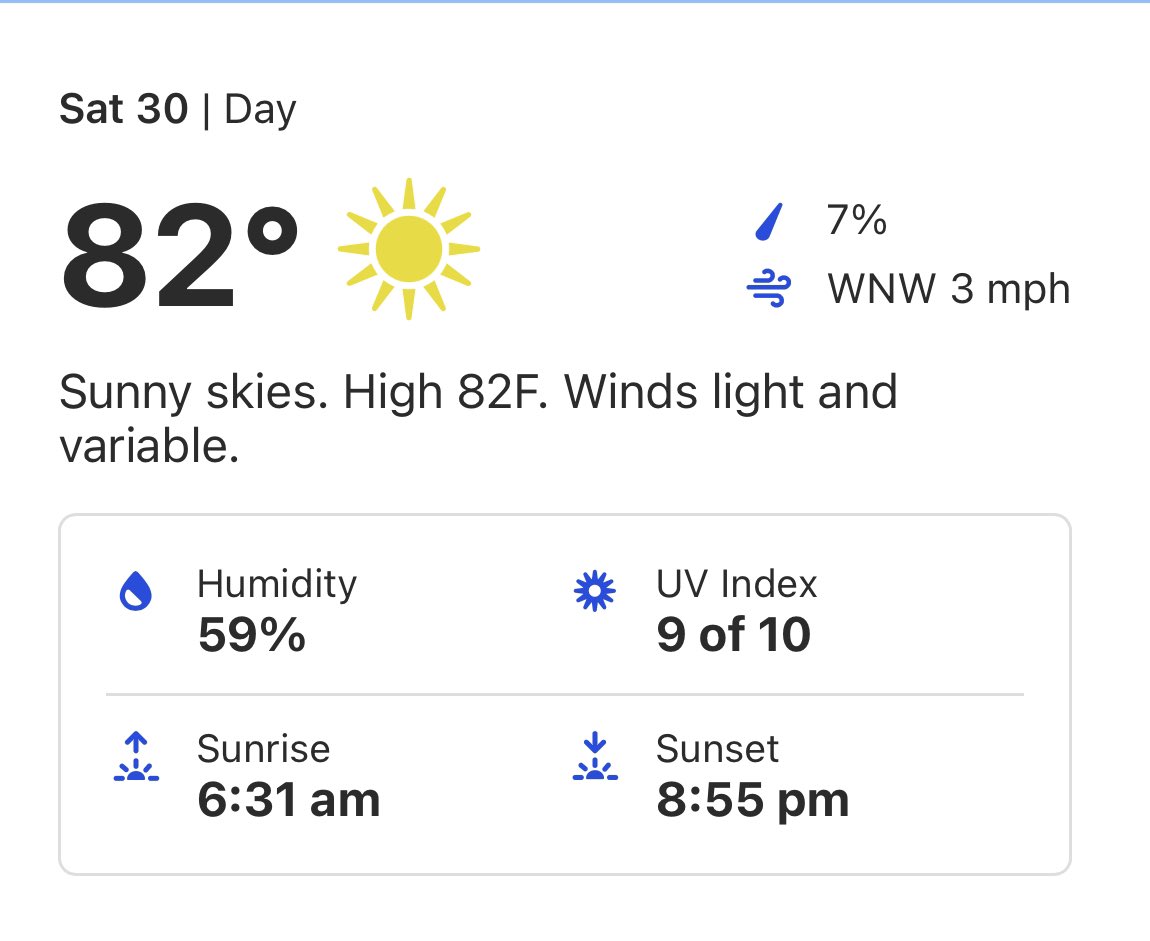 RusticDelphos's tweet photo. Looks like we are going to have a perfect day tomorrow! We are 14 hours away! Please make sure to find a DD if you plan to drink tomorrow. We want everyone to get back safe and sound! https://t.co/KRcNrQ15Xx