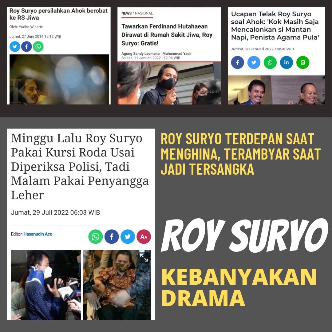 #TangkapRoySuryo 

Dengan alasan kemanusiaan tidak jadi ditangkap... Gitu ya <a href="/DivHumas_Polri/">Humas Polri</a>