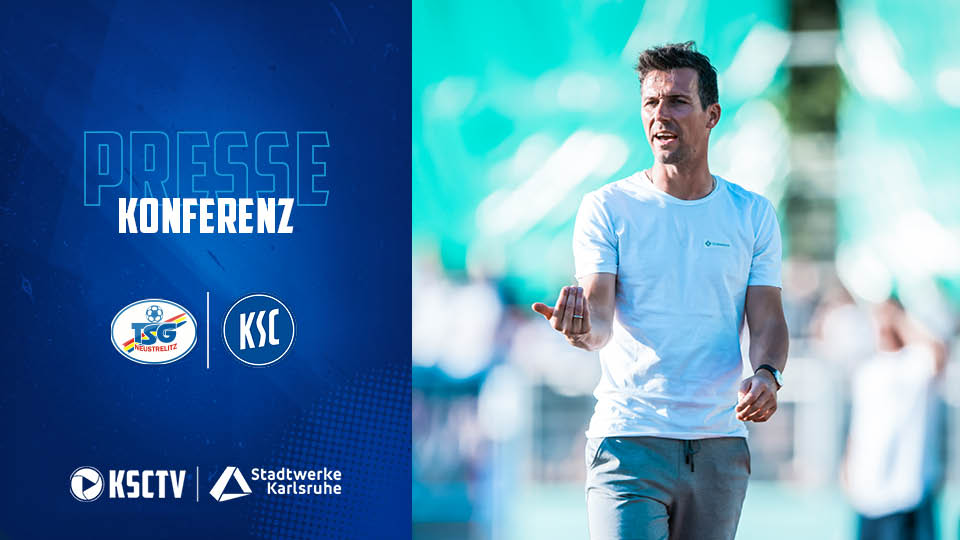 KarlsruherSC's tweet photo. 📺 Eichner: "Das ist im Gesamtpaket nicht ganz unwichtig gewesen."
Die Pressekonferenz nach dem Pokalspiel gegen die TSG Neustrelitz jetzt in voller Länge auf KSC TV ▶️ https://t.co/KIPeoKMynR
#TSGKSC #KSCmeineHeimat https://t.co/a6WyDTwpu6