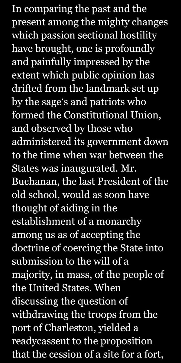 jjfThompson's tweet photo. The Rise and Fall of the Confederate Government
Vol. I
By Jefferson Davis
President Buchanan, the last old school President, and the principle of grants which expire once once they no longer serve the original purpose.
#ushistory
#ftsumter
#principle
#truth https://t.co/A2brj1Cnuq