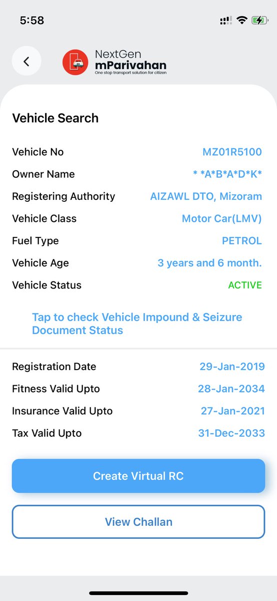 eleich17's tweet photo. @drharoon @kochicitypolice @jillsdaniel MZ01 R 5100 is not the regn cos its a car regn. https://t.co/sZ4ER89hE6