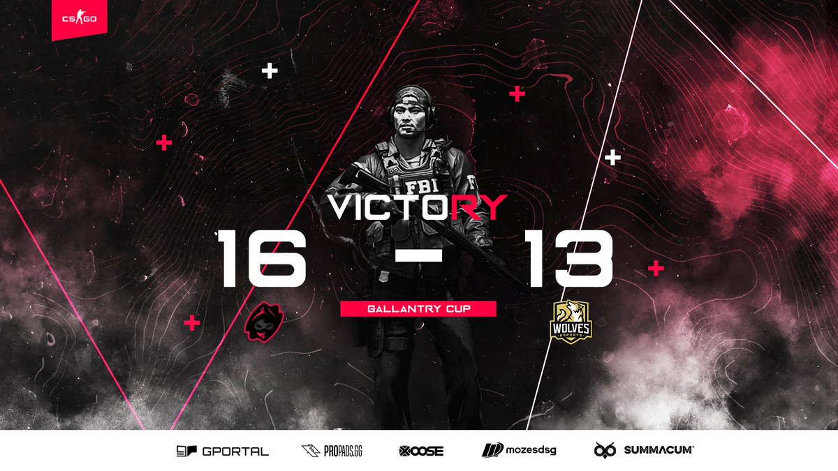 +++ Gallantry Cup +++

Finaaaale! 🥷

Nach wilden Deagle Shots gewinnen wir 16:13 gegen <a href="/wolves_esports/">Wolves Esports</a> und sind somit im Finale des Gallantry Cup!🥤

GGWP und danke für den Cast <a href="/fREShCS1/">fREShCS</a> 

Powered by <a href="/summacum_works/">SUMMACUM®</a> | #csgo #beone