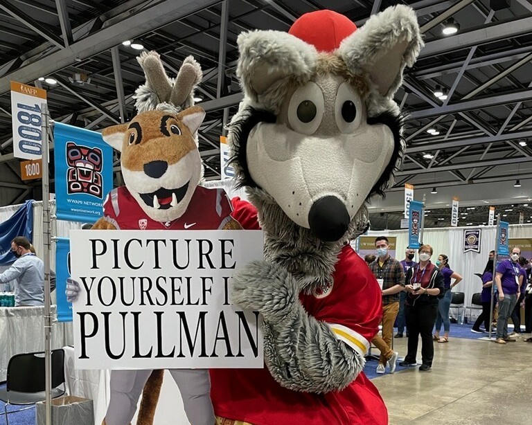 WSUMedicine's tweet photo. Excited to see our #WSU Family Medicine #ResidencyProgram at the @aafp's national conference! They're sharing the many opportunities future #CougDocs will have training in #Pullman.

The future of #familymedicine in #WA is bright 🩺
#AAFPNC #WSUMedicine #gocougs @PullmanRegional https://t.co/h3NwuuvEF1
