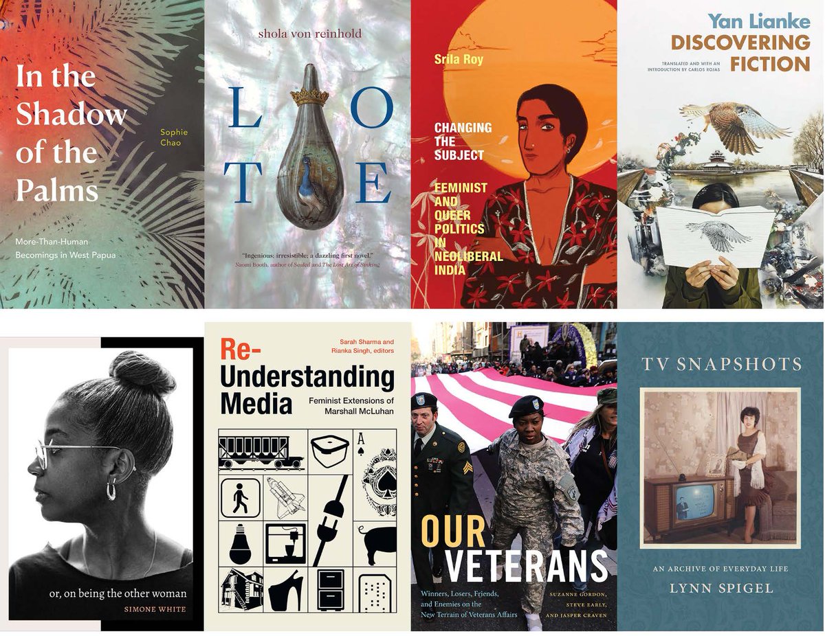 Duke University Press (@dukepress) on Twitter photo Check out our virtual August author events, featuring <a href="/sarahrsharma/">Sarah Sharma</a>, <a href="/riankasingh/">Rianka Singh</a>, <a href="/LSpigel/">lynn spigel</a>, and Carlos Rojas and Yan Lianke as well as some great in-person events.
ow.ly/zBot50K6GbQ Check out our virtual August author events, featuring <a href="/sarahrsharma/">Sarah Sharma</a>, <a href="/riankasingh/">Rianka Singh</a>, <a href="/LSpigel/">lynn spigel</a>, and Carlos Rojas and Yan Lianke as well as some great in-person events.
ow.ly/zBot50K6GbQ