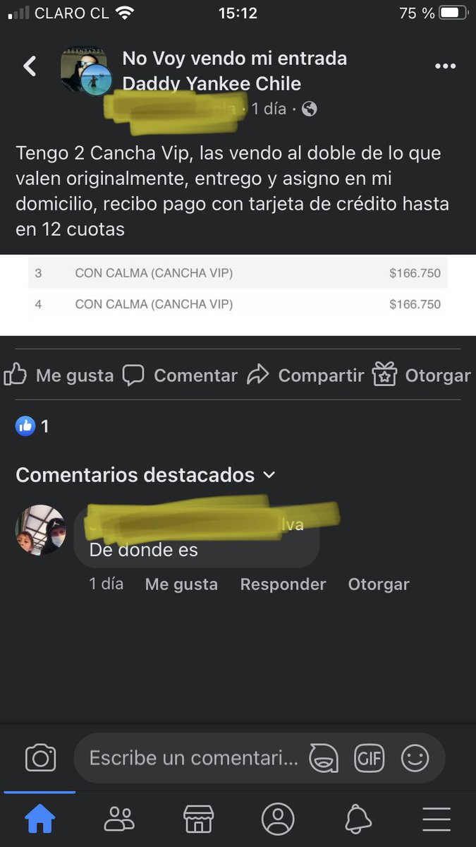 Isaabelbulnes's tweet photo. @daddy_yankee 😭😭😭 me quede sin entradas en Chile 🇨🇱 mucho revendedor compro y las están vendido al doble o triple 😞 gracias @bizarrolivecl  @puntoticket 🤡🤡🤡 https://t.co/6YJlpZOzLu