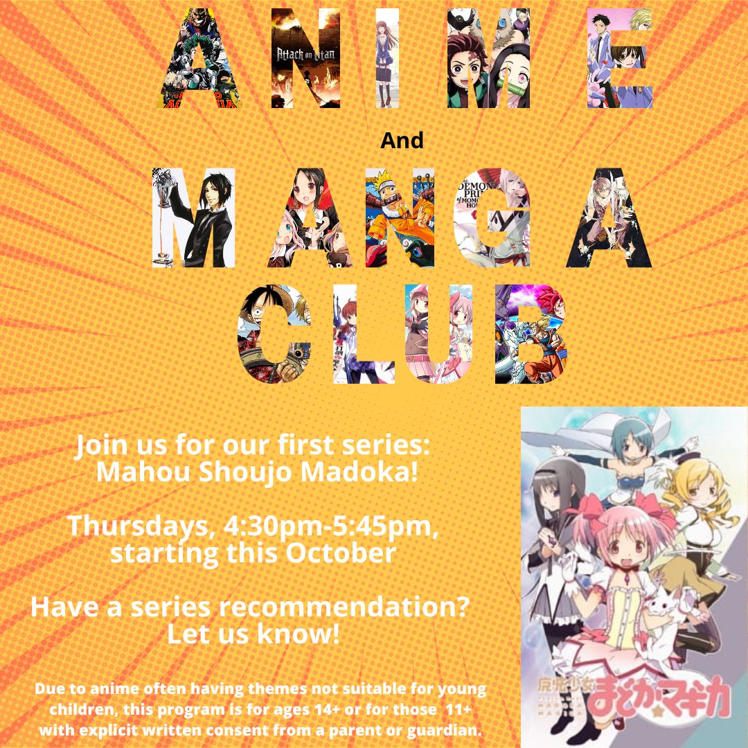 LimaLibrary's tweet photo. It's today! OMG! Anime! https://t.co/2fMxW1cwkP