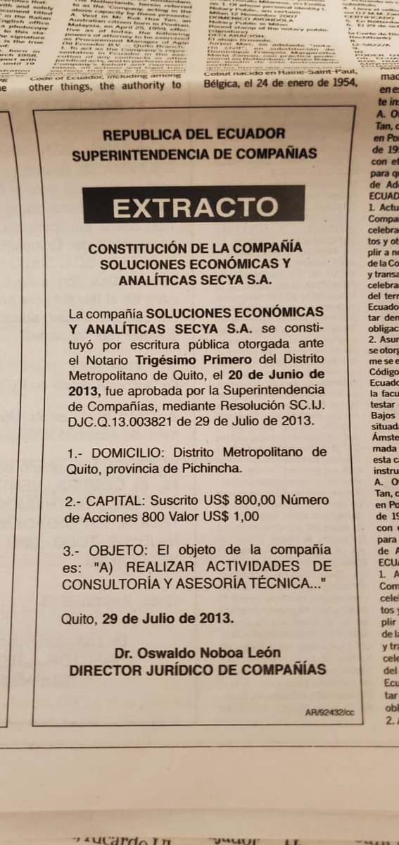 Nuestra empresa está cumpliendo un nueve años desde su constitución, lo que empezó como un sueño se ha convertido en una grandiosa empresa que, junto a su grupo de profesionales, aporta a la investigación, a la academia y al desarrollo social del Ecuador. #FiestasPatronales