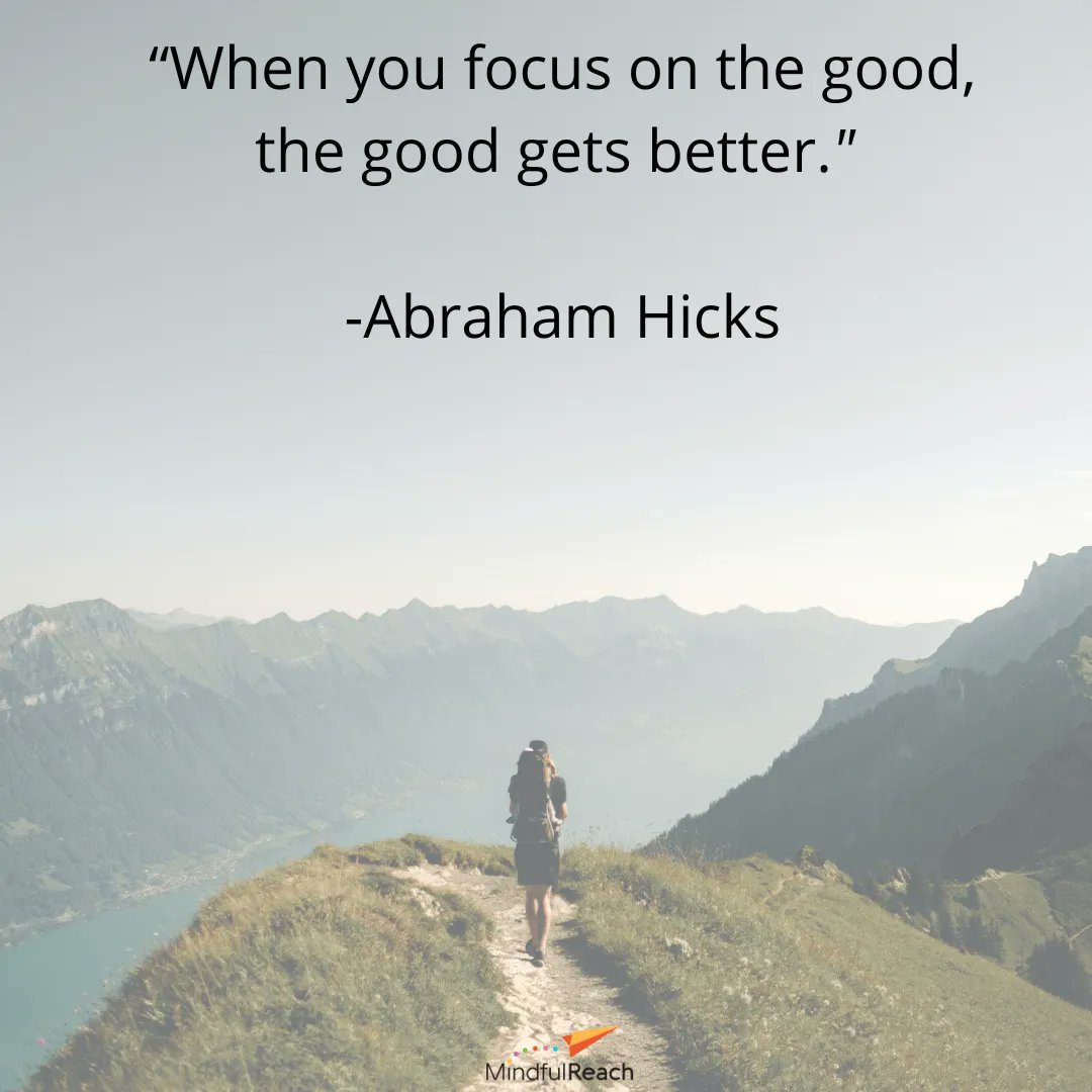 “When you focus on the good, the good gets better.” – Abraham Hicks

#mindfulness #meditation #love #yoga #selflove #selfcare #motivation #mentalhealth #inspiration #healing #wellness #mindset #life #happiness #positivevibes #spirituality #peace #health #quotesoftheday