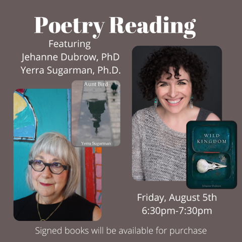 FourWayBooks's tweet photo. If you're in the Denton, Texas area, don't miss out on this reading with Yerra Sugarman on August 5th at 6:30pm at Patchouli Joe's Books & Indulgences!
#poetryreading #eventsnearyou #dentontx #YerraSugarman https://t.co/VBtFHVQHpz
