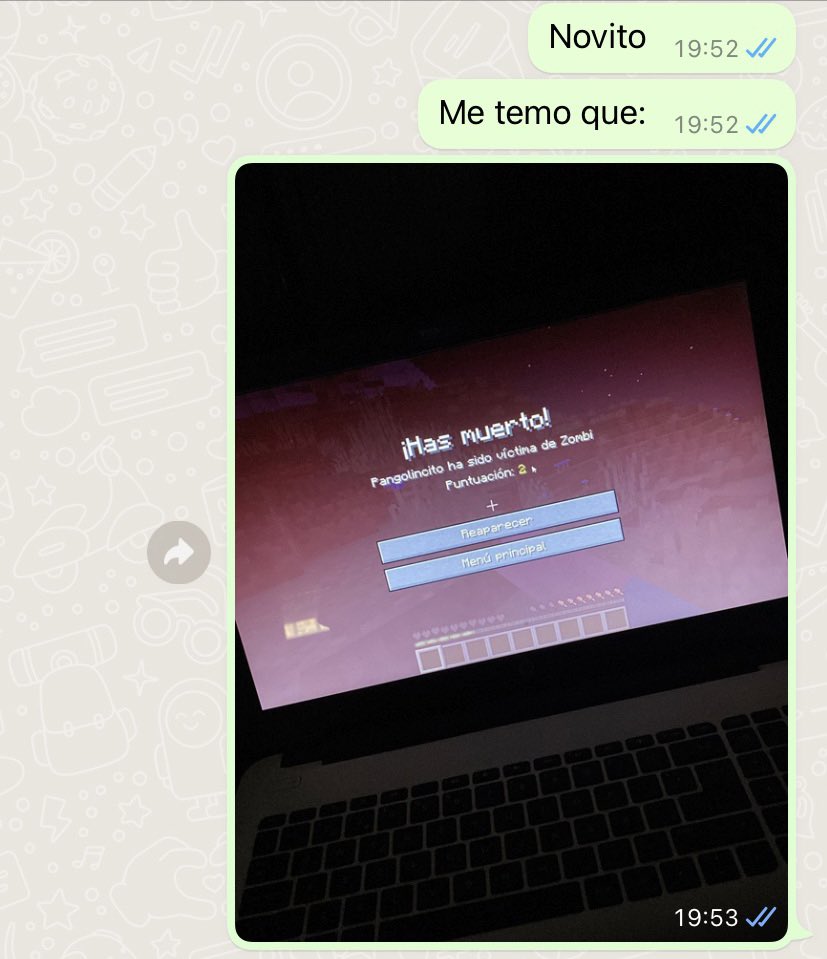 mcgXIII's tweet photo. Jugar conmigo al Minecraft es: 🤡 durar 2seg viva 🤡 https://t.co/P0AdZtbZqC
