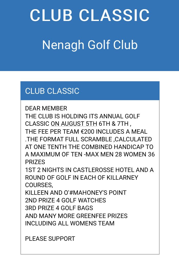 Nenagh Golf Club tweet media