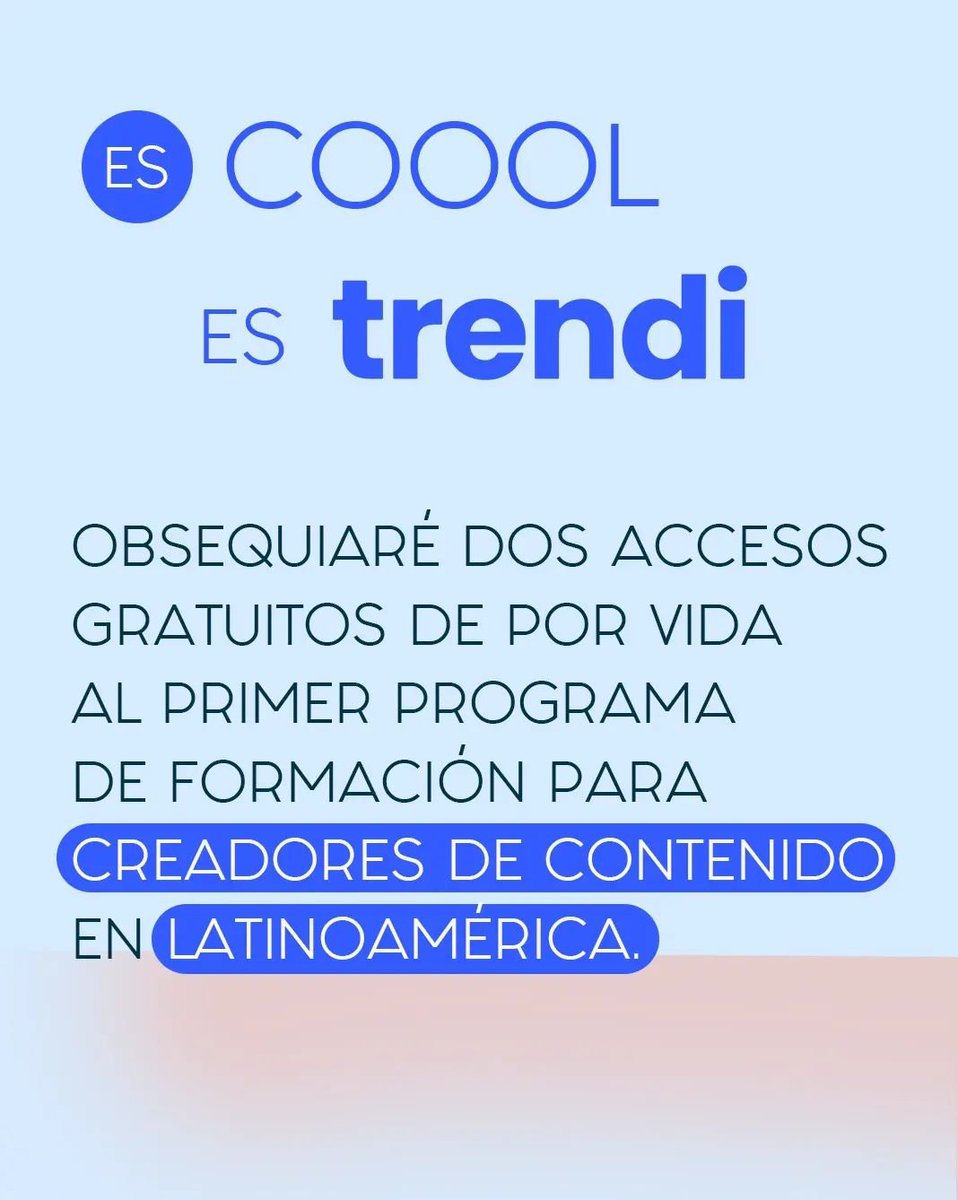 trendilatam's tweet photo. Junto a @GersonCreative el día de mañana 30 de Julio estaremos obsequiando 2 becas del 100% para nuestro programa de creadores 🤯.

💭 ¿Cómo puedes ganarte la beca? Ve a la última publicación de nuestra cuenta en instagram @trendilatam y sigue los pasos. https://t.co/ViCShXyV5S