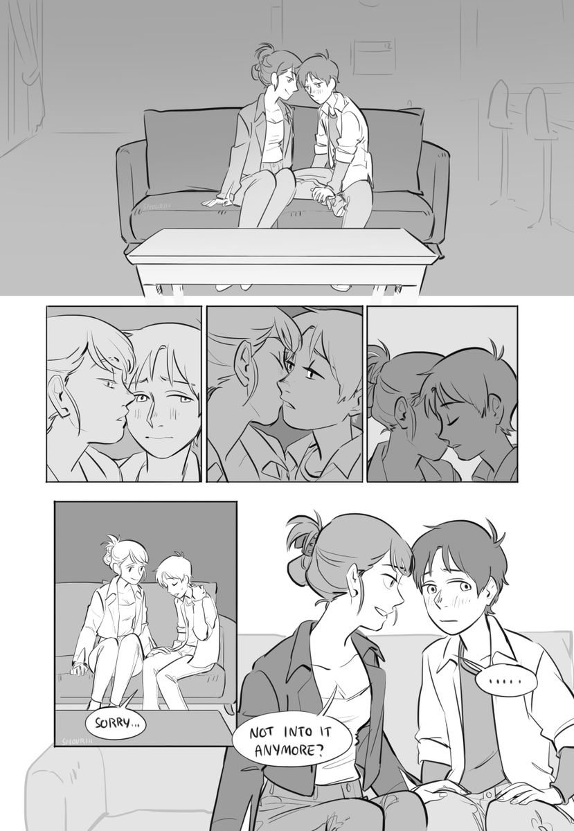 [Chapter 4] (1/2)
roommate stenny comic,
uhh tw underage drinking? I mean he's 18 but.. yea

anyway this is *the* ch. basu helped me most with 🥺 it's much better than the first draft. thank you babe @shokikita  💖 